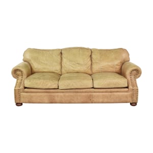 Ethan Allen Panel Arm Nailhead Sofa  / Sofas