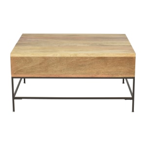 West Elm West Elm Industrial Storage Pop Up Coffee Table nyc