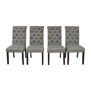 Roundhill Furniture Gray Upholstered Chairs sale