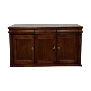 Ethan Allen British Classics Cinnabar Sideboard Buffet / Storage