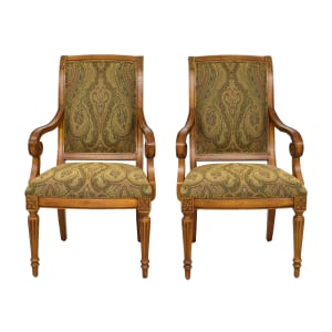Ethan Allen Ethan Allen Addison Townhouse Dining Arm Chairs dimensions