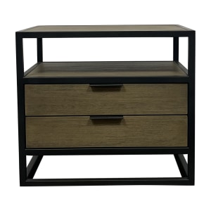 Crate & Barrel  Crate & Barrel Oxford Two Drawer Nightstand Tables