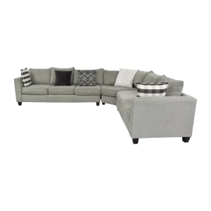 Raymour & Flanigan Raymour & Flanigan Modern Three Piece Sectional nyc