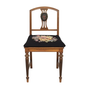 Needlepoint Inlaid Chair ct