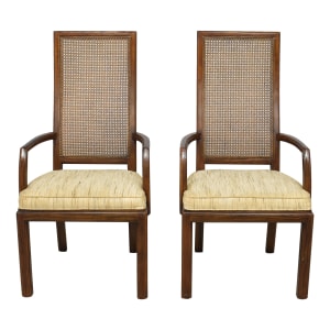 shop Henredon Cane Back Dining Arm Chairs Henredon Furniture Chairs