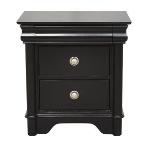 Raymour & Flanigan Raymour & Flanigan Charlie Two Drawer Nightstand   nj