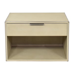 Restoration Hardware Saunderson Shagreen Open Nightstand / End Tables