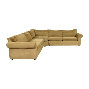 buy Pottery Barn Pearce Roll Arm Sectional Pottery Barn Sofas