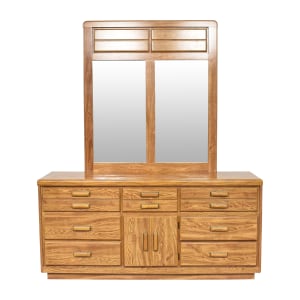  Vintage Modern Dresser and Mirror used