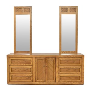 Thomasville Vintage Modern Double Mirror Dresser / Dressers