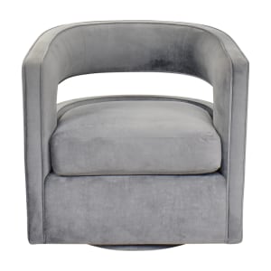 TOV TOV Kennedy Swivel Chair gray