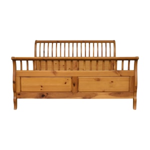  Slatted Sleigh King Size Bed Beds