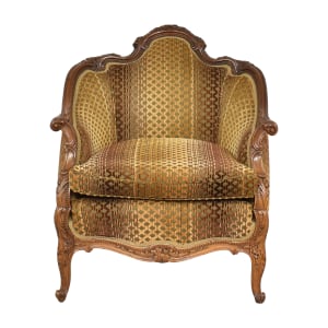  Vintage Carved Accent Chair ct