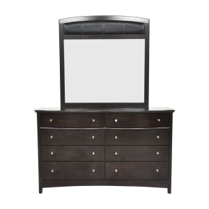 Jennifer Furniture Traditional Dresser and Mirror ma