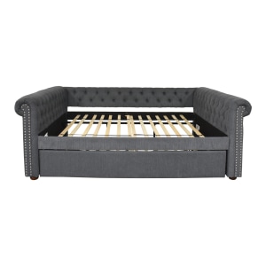 Upholstered Queen Daybed And Trundle / Bed Frames