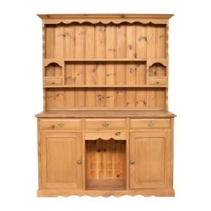  Vintage Two Door Cabinet and Hutch on sale