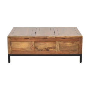 shop Crate & Barrel Tucker Rectangular Trunk Crate & Barrel Coffee Tables