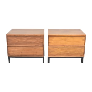  Mid Century Modern Two Drawer Side Tables Tables