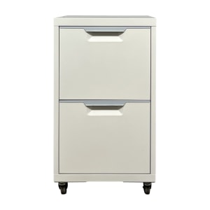 CB2 CB2 TPS White 2-Drawer Filing Cabinet white