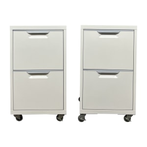 CB2  TPS Two Drawer Filing Cabinets sale