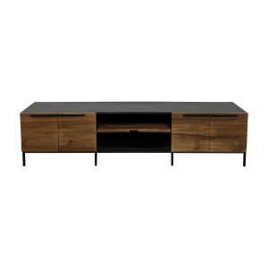 Crate & Barrel Crate & Barrel Rigby Floating Storage Media Console nyc