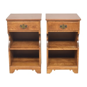 buy Ethan Allen Heirloom Open Cabinet Nightstands Ethan Allen