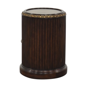 Thomasville Fluted Drum Side Cabinet / Tables
