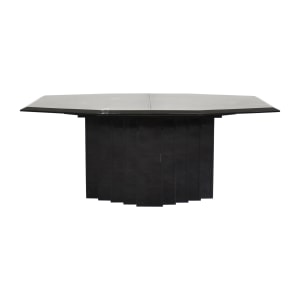 shop Contemporary Pedestal Extendable Dining Table  Dinner Tables