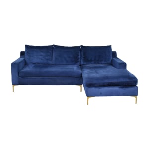 shop Interior Define Sloan Chaise Sectional Interior Define Sectionals