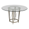 buy Glass Top Pedestal Dining Table  Tables