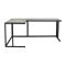 shop Crate & Barrel Pilsen Graphite Corner Desk Crate & Barrel