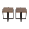 Crate & Barrel Crate & Barrel Lodge End Tables on sale