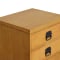 Pottery Barn Pottery Barn Bedford Three Drawer File Cabinet light brown and black