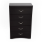 Bobs Furniture Bobs Furniture Black Five Drawer Wooden Chest dimensions