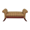 Abacasa Upholstered Roll Arm Bench Abacasa