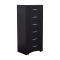 shop Black Six-Drawer Tall Dresser Dressers