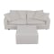 Restoration Hardware Restoration Hardware Cloud Sofa with Ottoman  dimensions