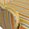  Thomas Furniture Vintage Striped Wingback Chair  used