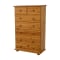 shop Tall Seven Drawer Wooden Dresser  Dressers