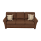 Bassett Bassett Brown Tweed Three-Cushion Sofa price