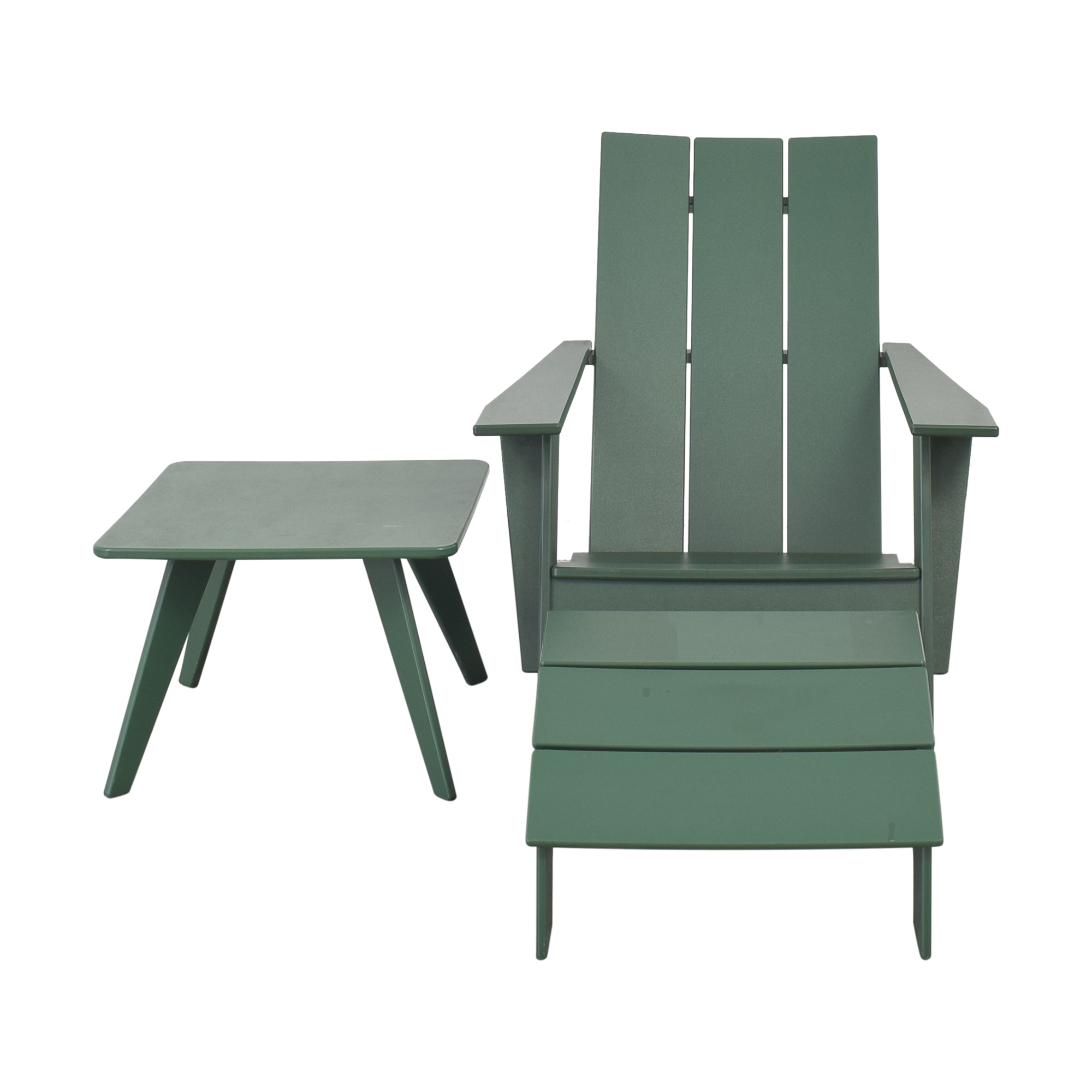 Loll Designs Tall Adirondack Chair with Ottoman and Side Table, 60% Off