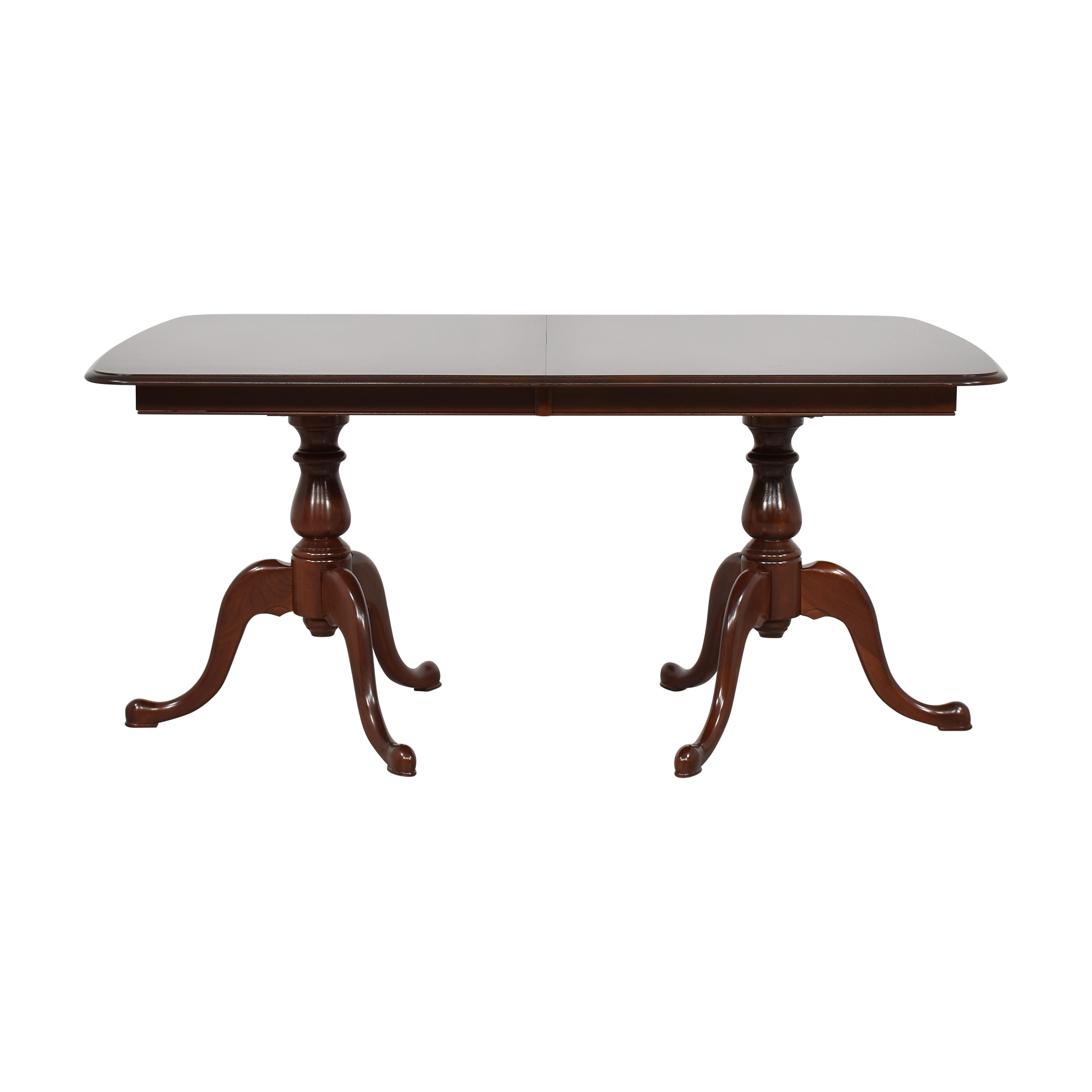 The Colonial Furniture Company Double Pedestal Dining Table 