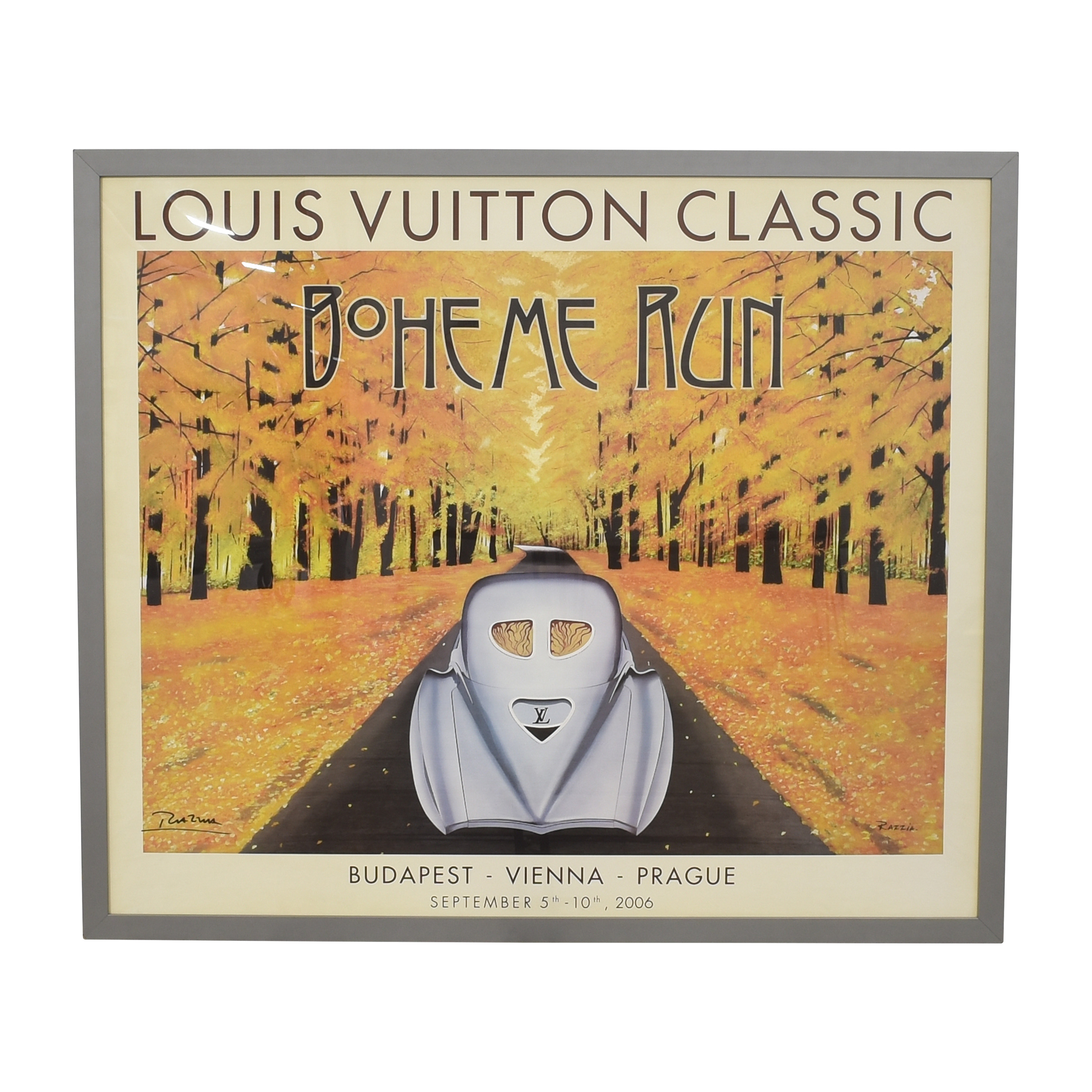 Louis Vuitton Traveling with Style exhibition at the Victoria & Albert  Museum large poster by Razzia