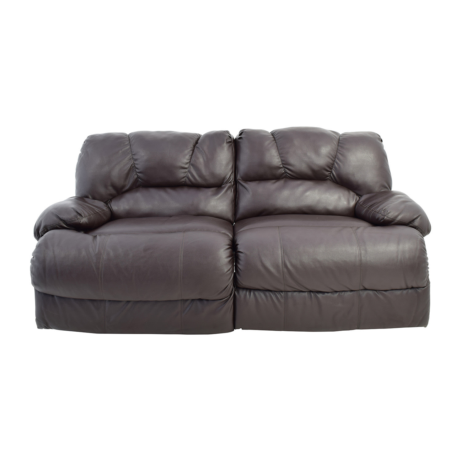 Reclining Brown Leather Couch