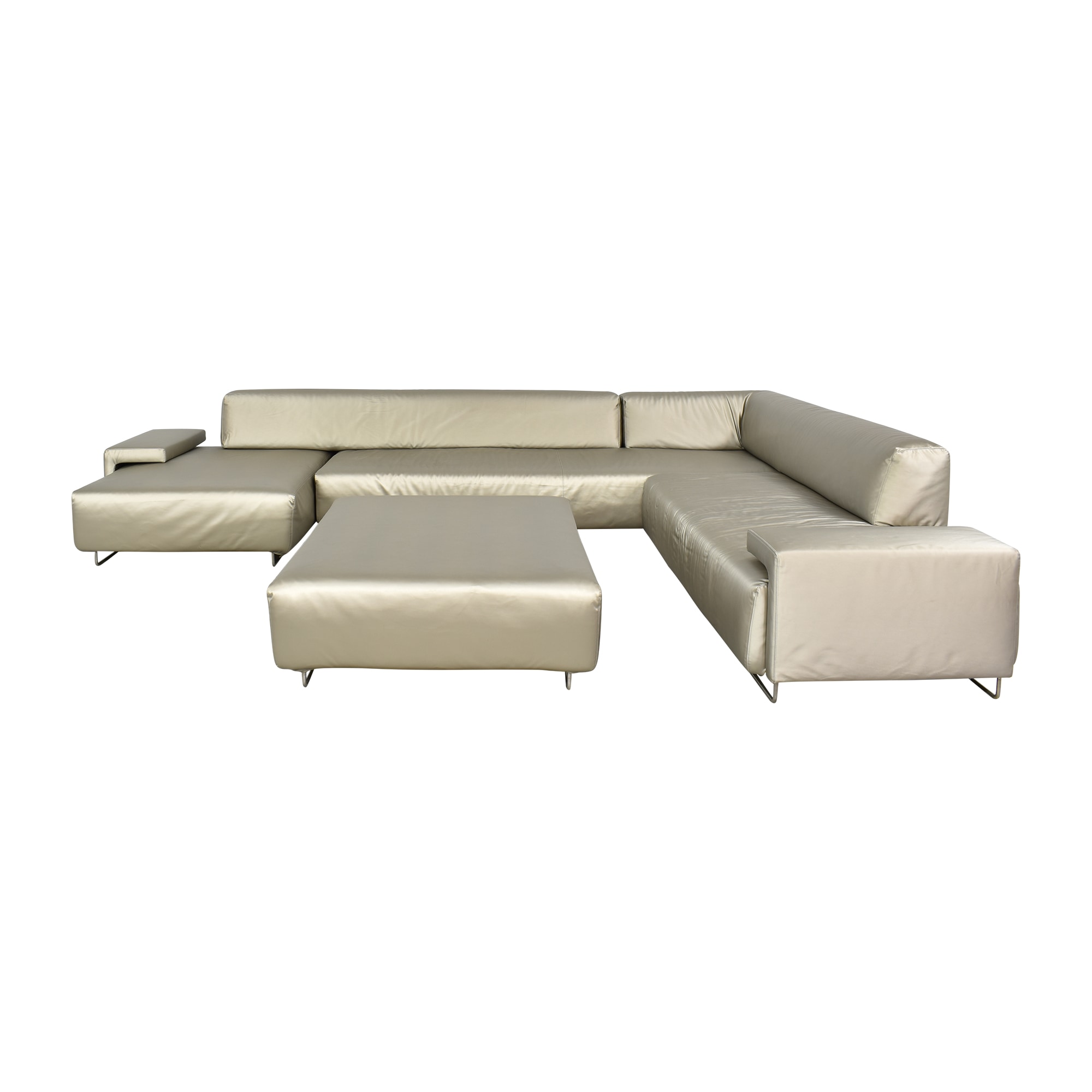 Patricia Urquiola upholsters modular sofa for Moroso in jersey fabric