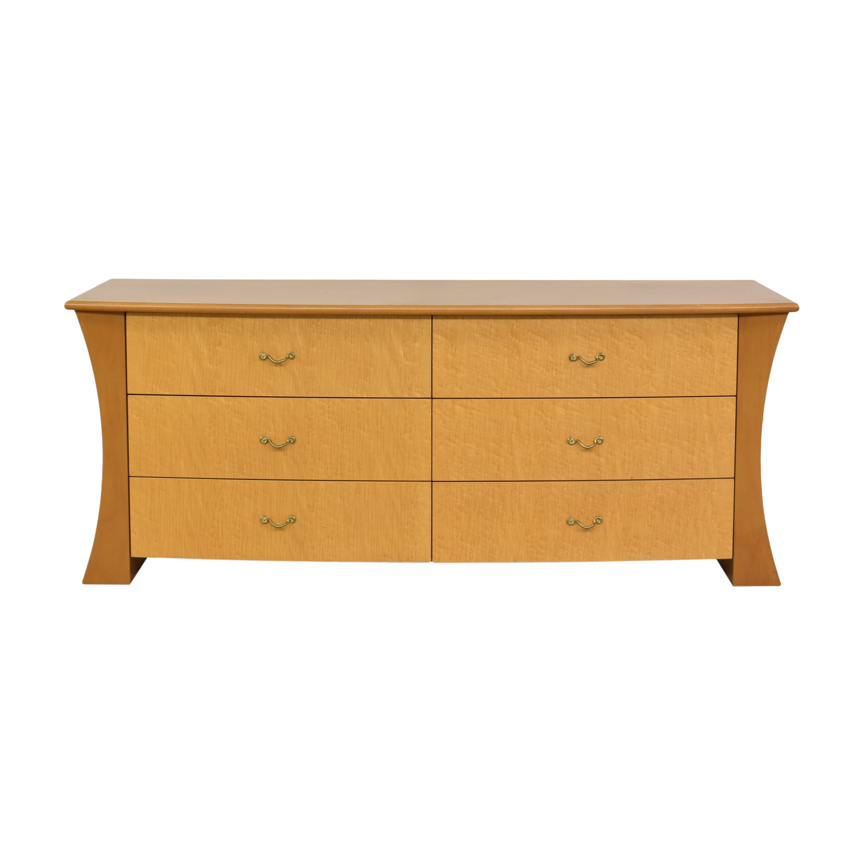 Mid Century Modern Six Drawer Dresser 