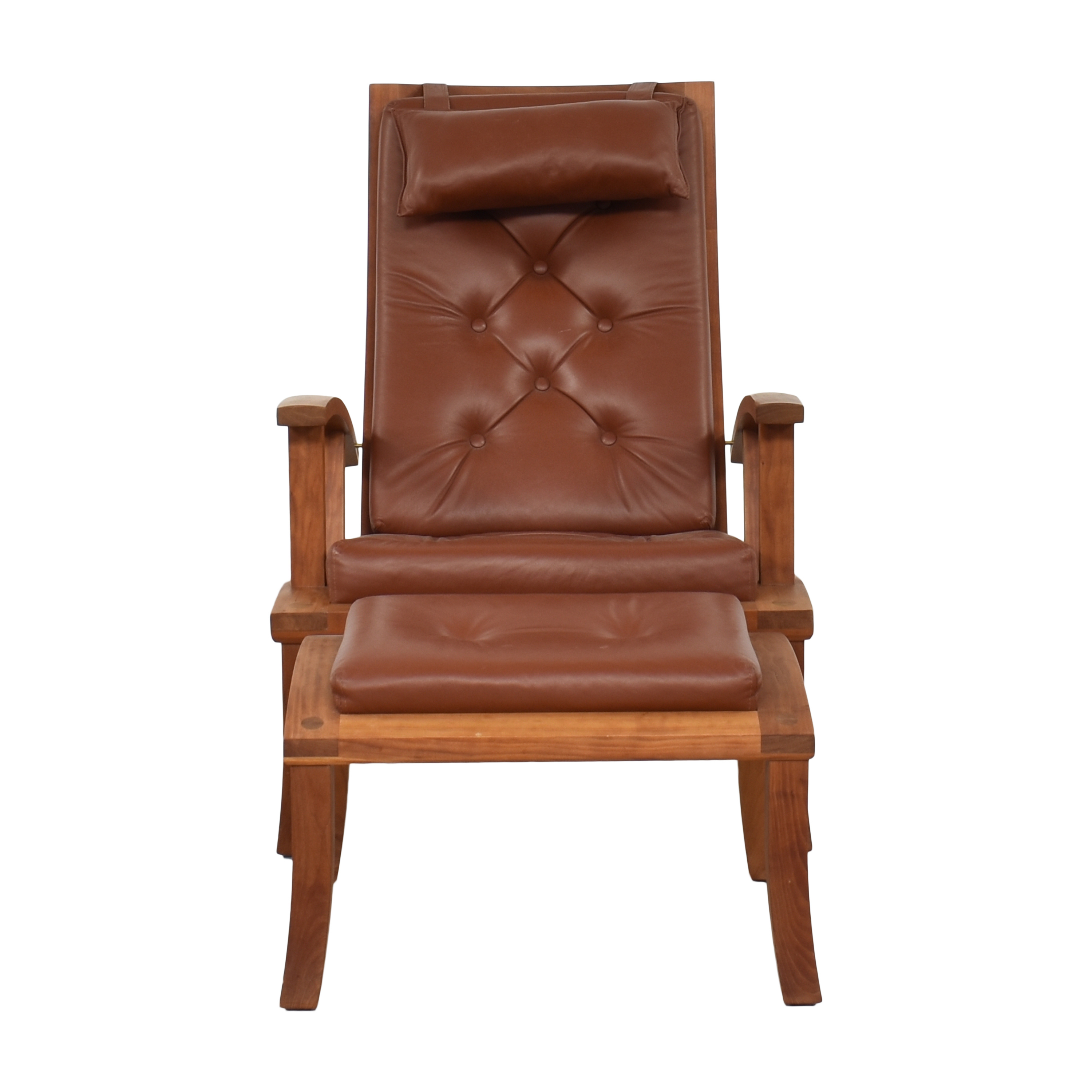 Thos Moser Lolling Chair with Ottoman, 37% Off