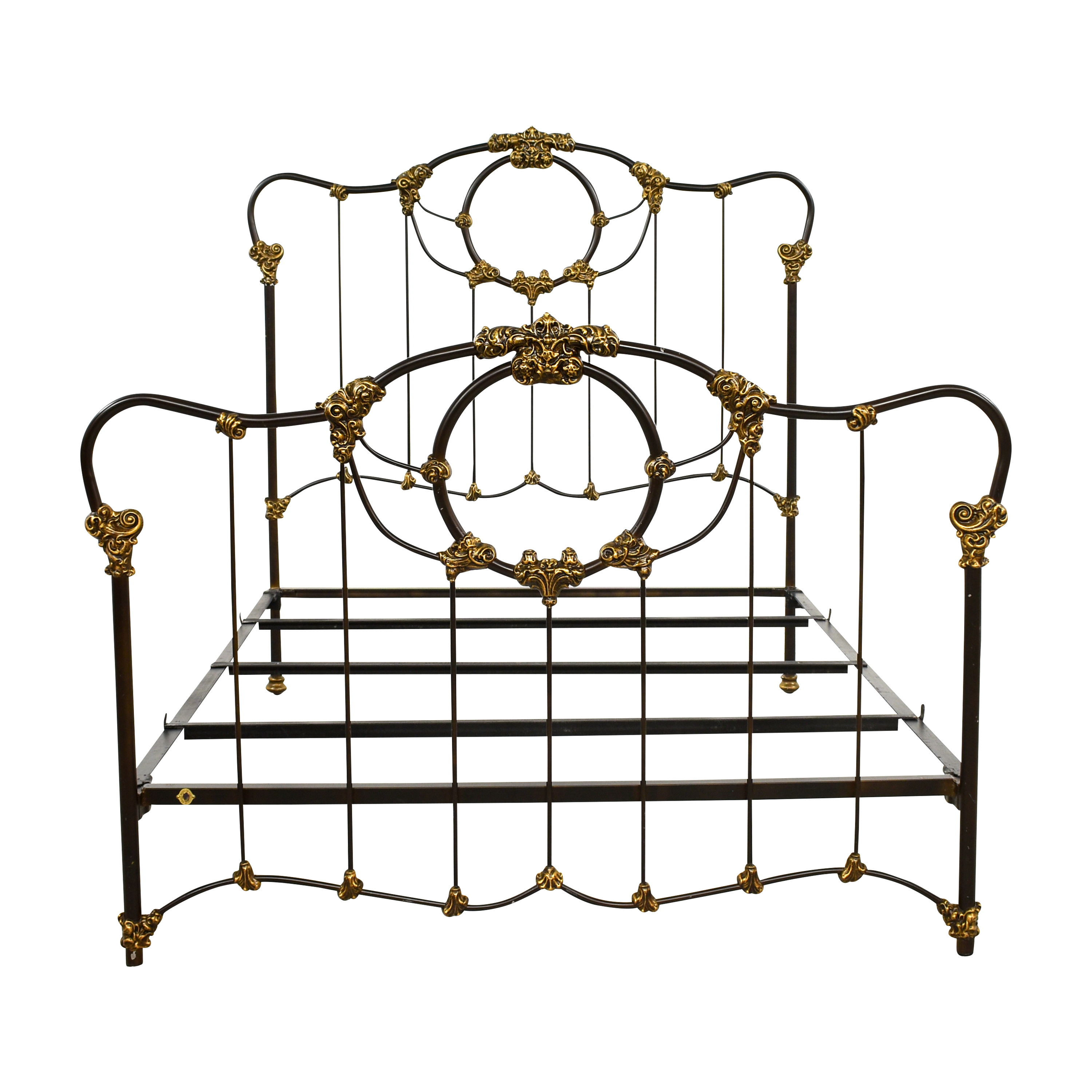 Wrought Iron & Brass Bed Co. Willow Brass Bed - Glasswells