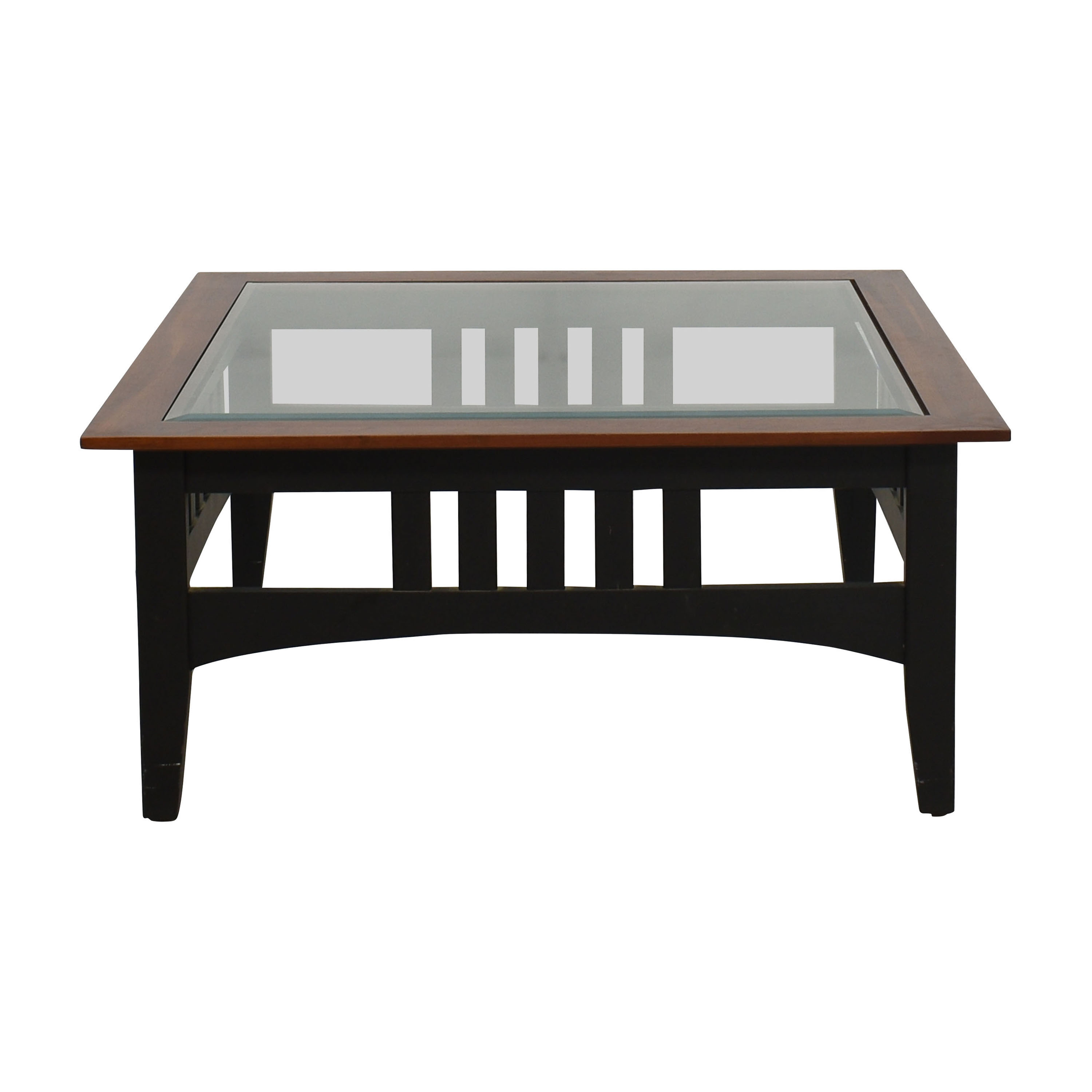 Ethan Allen American Impressions Coffee Table 80 Off Kaiyo   Ethan Allen American Impressions Glass Top Coffee Table 