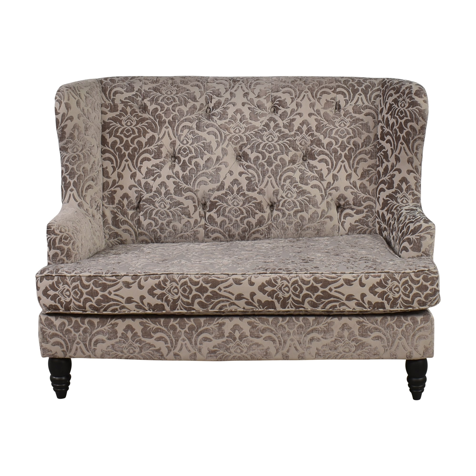 Home Decorators Collection Tufted Wingback Settee 51 Off Kaiyo   Modern Tufted Wingback Settee 